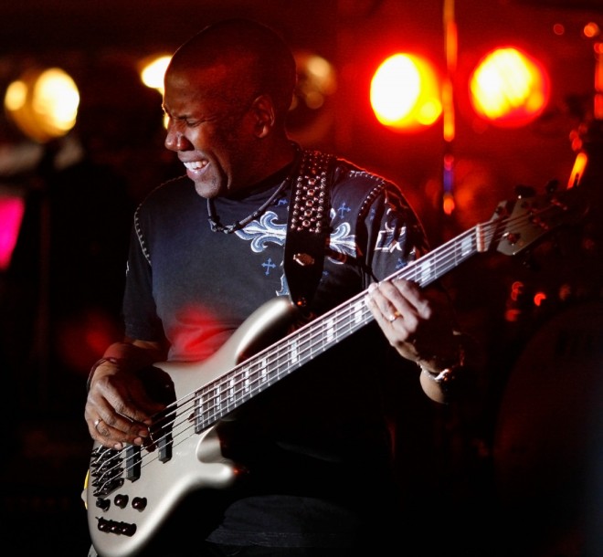 Nathan East of Toto at Denver Day of Rock, May 26, 2012