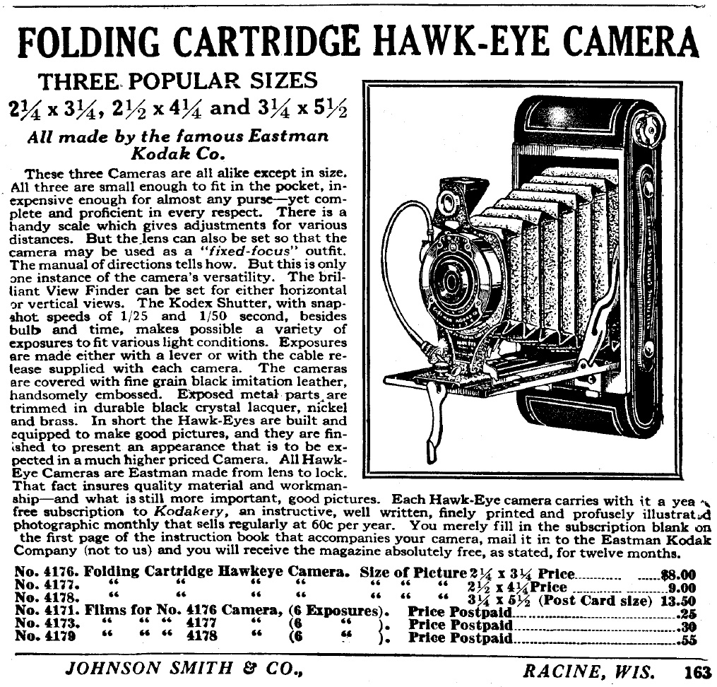Box camera No 2 Cartridge Hawk-Eye Model 6 