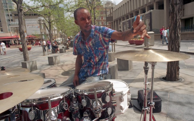16th Street Mall drumming