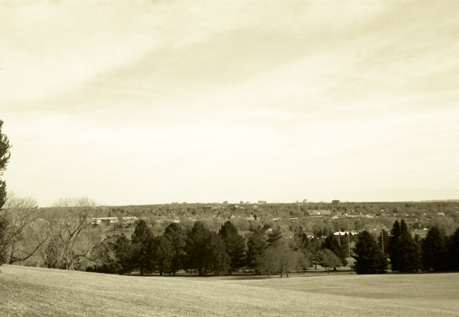 Looking east from Ruby Hill Park