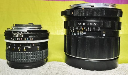 Pentax 6x7 and Nikon F-mount lenses