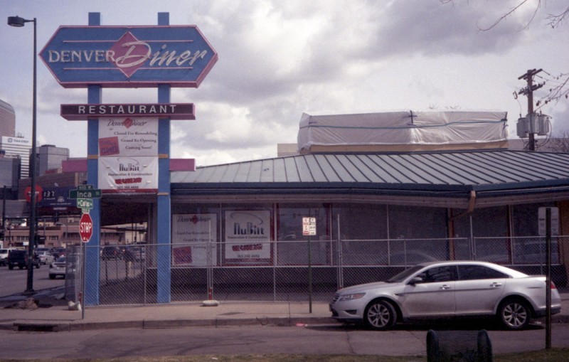 Denver Diner during rebuilding