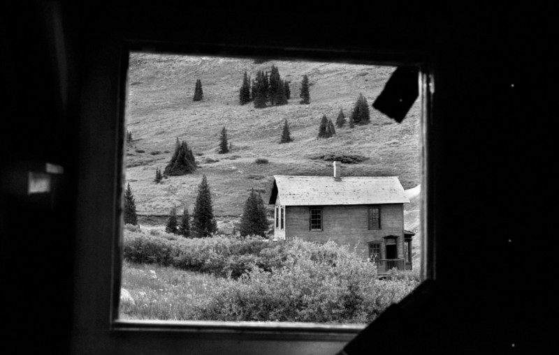 Boarding House window view