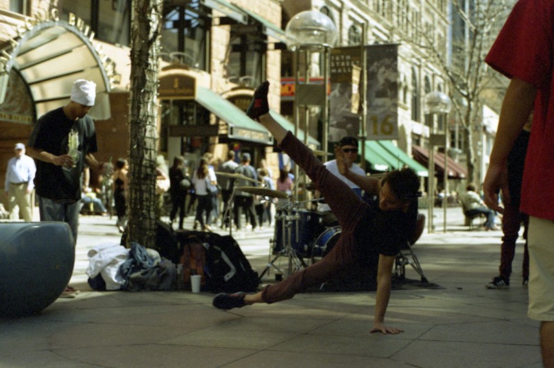 Street dancers on 16th Street Mall