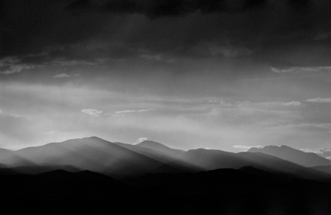 The Rocky Mountains, near sunset
