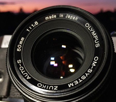The Olympus Zuiko 50mm f/1.8 lens feels cheap but is reasonably sharp and feels good in the hand. (Daniel J. Schneider)