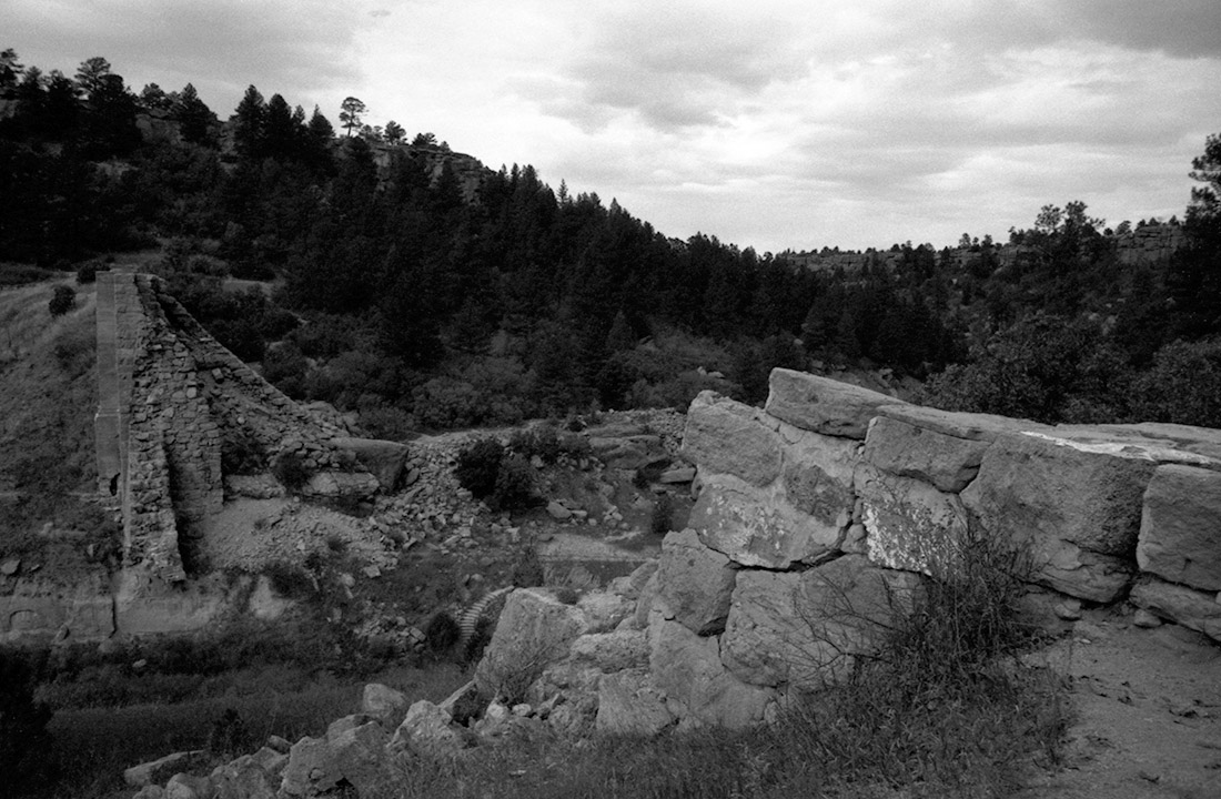 Castlewood Canyon Dam remains