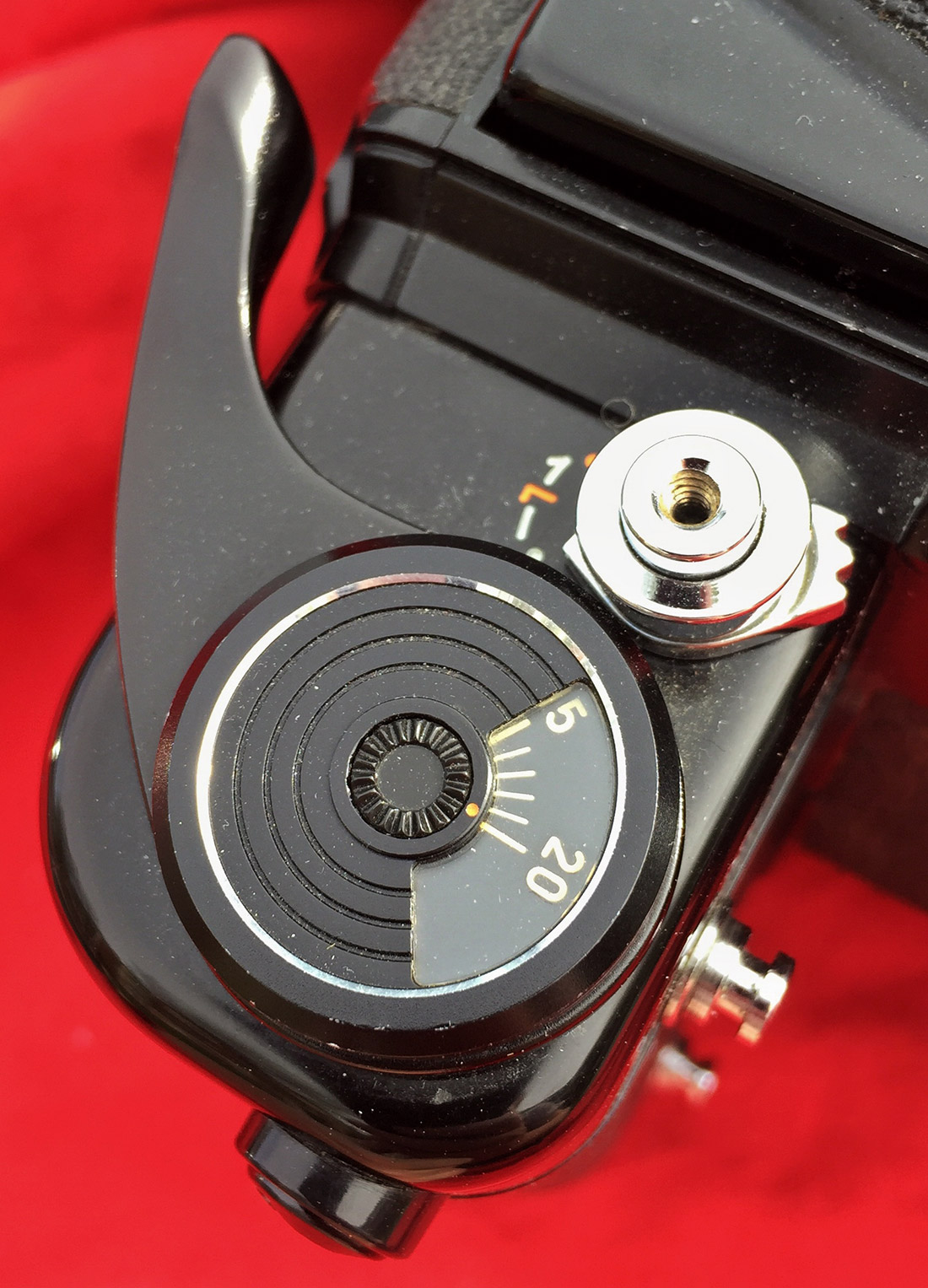 P67 advance, frame counter and shutter release