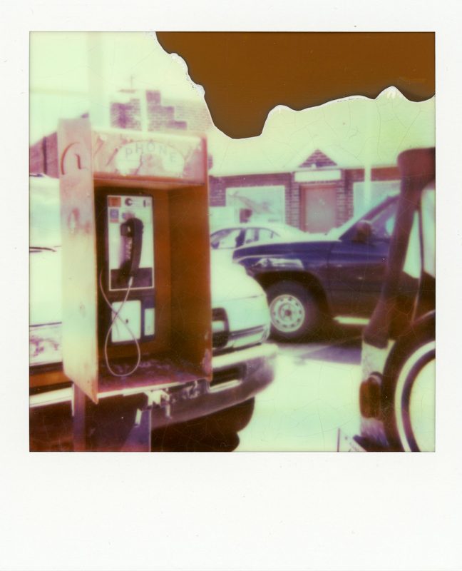 Gas station pay phone