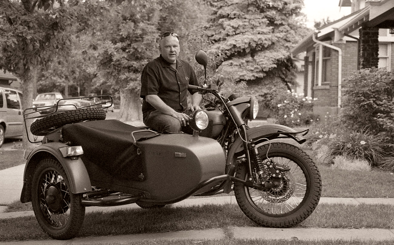 Kyle Burks and his Ural