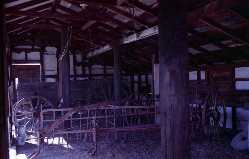 DeLaney farm barn interior